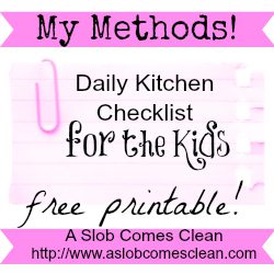 kitchen checklist