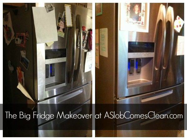 The Big Fridge Makeover at ASlobComesClean.com