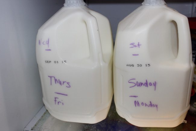 Our Milk Budget at ASlobComesClean.com