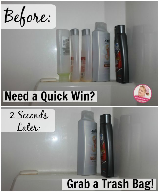 Need a Quick Win Grab a Trash Bag! at ASlobComesClean.com