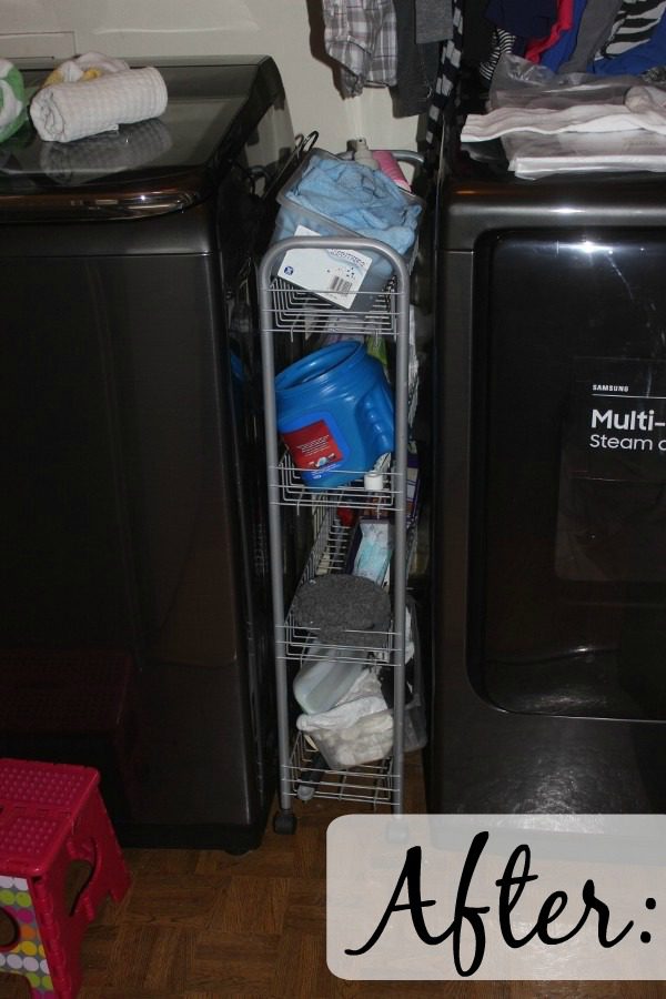 after after Laundry Room Cart at ASlobComesClean.com