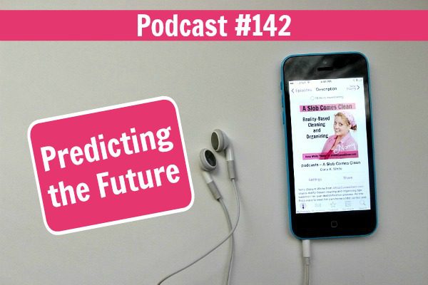 podcast 142 How to Predict the Future when You Declutter at ASlobComesClean.com